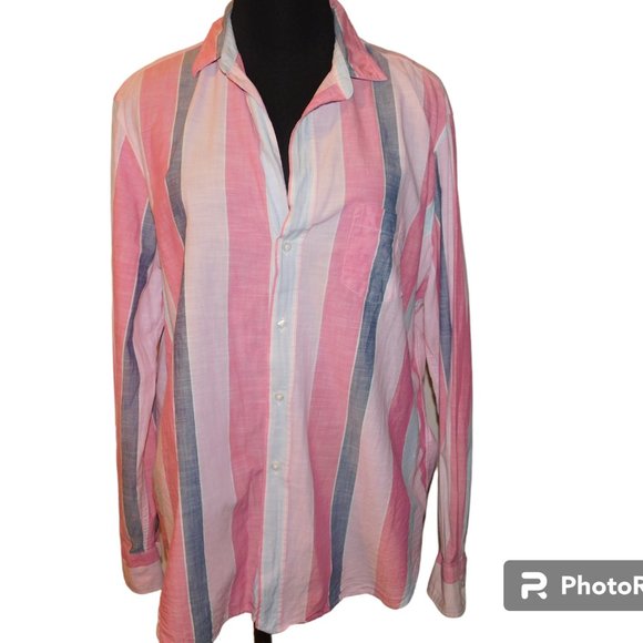 Frank & Eileen - Eileen Relaxed Button Up Shirt Woven In Italy Size Medium - Picture 5 of 14